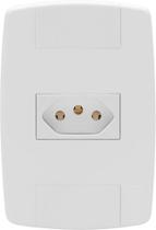 Kit 2 Tomada Elétrica Universal Branca Completa 10a Lev