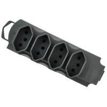 Kit 2 tomada em barra quadrupla10/20a p/ extensão 2p+t preto Kit 2 tomada em barra quadrupla10/20a p/ extensão 2p+t preto