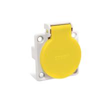 Kit 2 Tomada Embutir 2p+t 20a 250v Com Tampa Vermelha Steck