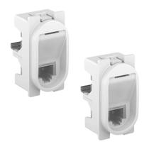 Kit 2 Tomada Rede Rj45 Cat6 Branco Nereya 663076 Legrand