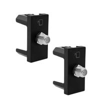 Kit 2 Tomadas Antena Tv - Conector F Pial Plus+ Preto 615030pt