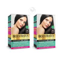 Kit 2 Tonalizante 30 Castanho Escuro Sem Amônia Bio Extratus