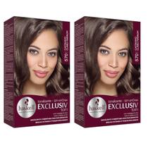 Kit 2 TONALIZANTE HASKELL 570 CASTANHO CLARO MARROM Kit 2 TONALIZANTE HASKELL 570 CASTANHO CLARO MARROM