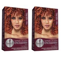 Kit 2 TONALIZANTE HASKELL 744 LOURO MEDIO COBRE INTENSO Kit 2 TONALIZANTE HASKELL 744 LOURO MEDIO COBRE INTENSO