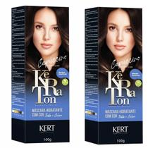 Kit 2 Tonalizante Keraton Banho De Brilho Capuccino - Kert