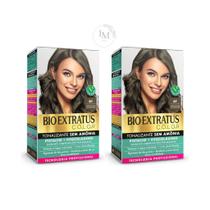 Kit 2 Tonalizantes 61 Louro Escuro Acinzentado Sem Amônia Bio Extratus