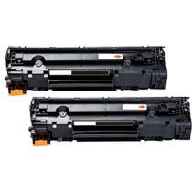 kit 2 toner CE285, CB435, CB436 compatível 2K para impressora HP M1130