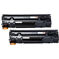 kit 2 toner CE285A, CB435A, CB436A compatível 2K para impressora HP M-1210