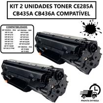 KIT 2 Toner Universal Compatível Para P1102w M1132 M1212 M1210 M1130 M1212nf P1102 P1102w 1102w Ce285a cb435a cb436a