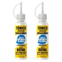Kit 2 Tonico Cabelo Antiqueda Biotina 100mL - Gota Dourada