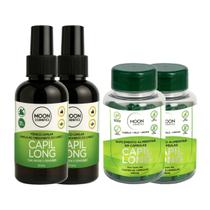 Kit 2 Tonico Capilar Fortalecedor + Vitamina Cabelo Pele Unha Beleza Mulher