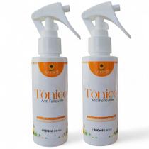 Kit 2 Tônicos Anti Foliculite Natural - Açafrão/Aroeira/Barbatimão/Hamamélis/ Óleo essencial de Lavanda - Vegano - 100ml