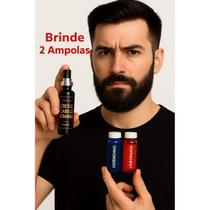 Kit 2 Tônicos Cresce Cabelo e Barba Dermabel Ganhe 2 Ampolas de Crescimento Capilar de Brinde
