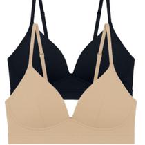 Kit 2 Top Academia Feminino Com Bojo Soft Alça Fina Básico Sutiã Confortável Adulto Soutien Sem Aro Kit 2 Top Academia Feminino Com Bojo Soft Alça Fina Básico Sutiã Confortável Adulto Soutien Sem Aro