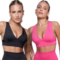 KIT 2 Top Bojo Suplex Liso Bella Fiore Roupa Para Academia Treino Moda Fitnees Musculação KIT 2 Top Bojo Suplex Liso Bella Fiore Roupa Para Academia Treino Moda Fitnees Musculação