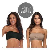Kit 2 Top Faixa Sem Costura - C63