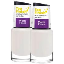 Kit 2 Top Finish Matte Fosco Acabamento Perfeito 10ml - Cora