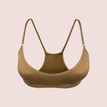 Kit 2 Top Nadador Zee Rucci Sem Costura Microfibra Alça Fina