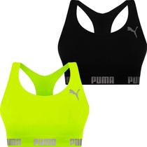 Kit 2 Top Puma Original Feminino Academia Fitness Nadador Sem Costura S/ Bojo Ótima Sustentação Confortável 27070