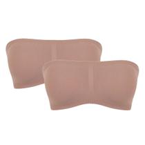 Kit 2 Top sem alça Modelo Faixa Bojo Removível Trifil