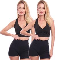 Kit 2 Tops Feminino Academia Treino Alta Sustentação Fitness Kit 2 Tops Feminino Academia Treino Alta Sustentação Fitness