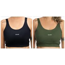 Kit 2 Tops Fitness Feminino Academia Entrada Bojo Removível