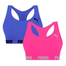 Kit 2 Tops Puma Nadador Sem Costura Feminino