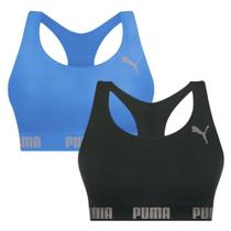 Kit 2 Tops Puma Nadador Sem Costura Feminino