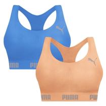 Kit 2 Tops Puma Nadador Sem Costura Feminino