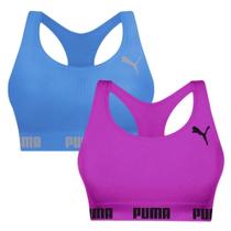 Kit 2 Tops Puma Nadador Sem Costura Feminino