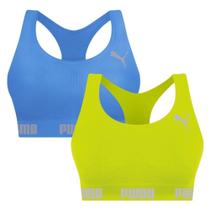 Kit 2 Tops Puma Nadador Sem Costura Feminino