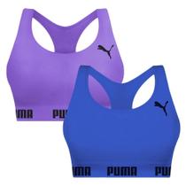 Kit 2 Tops Puma Nadador Sem Costura Feminino