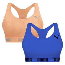 Kit 2 Tops Puma Nadador Sem Costura Feminino