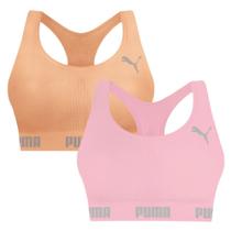 Kit 2 Tops Puma Nadador Sem Costura Feminino