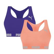 Kit 2 Tops Puma Nadador Sem Costura Feminino