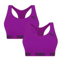 Kit 2 Tops Puma Nadador Sem Costura Feminino