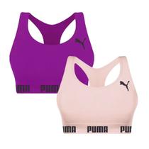 Kit 2 Tops Puma Nadador Sem Costura Feminino