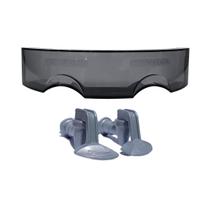 Kit 2 Torneira Cinza Titanium Latina Pa355 + Viseira Painel Kit 2 Torneira Cinza Titanium Latina Pa355 + Viseira Painel