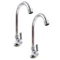 Kit 2 Torneira Lavabo Pia Banheiro Bancada 1/4 Volta Cromada ST-200