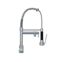 Kit 2 Torneiras Cozinha Gourmet Monocomando Cromada 50cm Duas Saídas Civitt