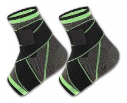 Kit 2 Tornozeleira De Compressão Faixa Ajustável Proteção