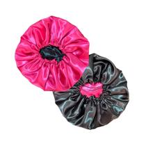 Kit 2 touca de cetim dupla face antifrizz