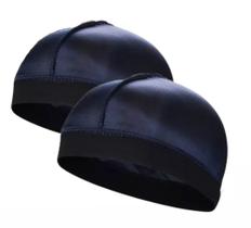 Kit 2 Touca De Compressão Wavecap Waves Caps Para Penteados