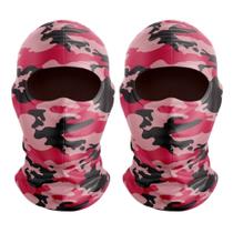 KIT 2 Touca Ninja Balaclava Máscara Motoboy Proteção Térmica Camuflada Paintball Airsoft Exército
