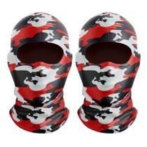 KIT 2 Touca Ninja Balaclava Máscara Motoboy Proteção Térmica Camuflada Paintball Airsoft Exército