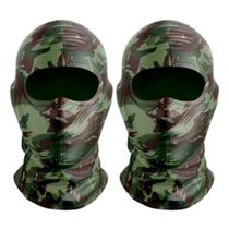 KIT 2 Touca Ninja Balaclava Máscara Motoboy Proteção Térmica Camuflada Paintball Airsoft Exército