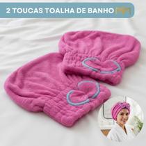 Kit 2 Touca Para Secar Cabelo Alta Perfomance Na Secagem Macio E Confortável Kit 2 Touca Para Secar Cabelo Alta Perfomance Na Secagem Macio E Confortável