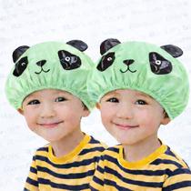 Kit 2 Toucas de Banho Infantil com Cheirinho PVC Reutilizável Panda Kit 2 Toucas de Banho Infantil com Cheirinho PVC Reutilizável Panda