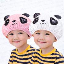 Kit 2 Toucas de Banho Infantil com Cheirinho PVC Reutilizável Panda
