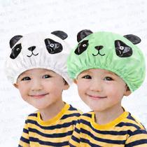 Kit 2 Toucas de Banho Infantil com Cheirinho PVC Reutilizável Panda Kit 2 Toucas de Banho Infantil com Cheirinho PVC Reutilizável Panda